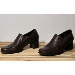 Paces Lillian Women's Brown Leather‎ Loafers Size 8.5M